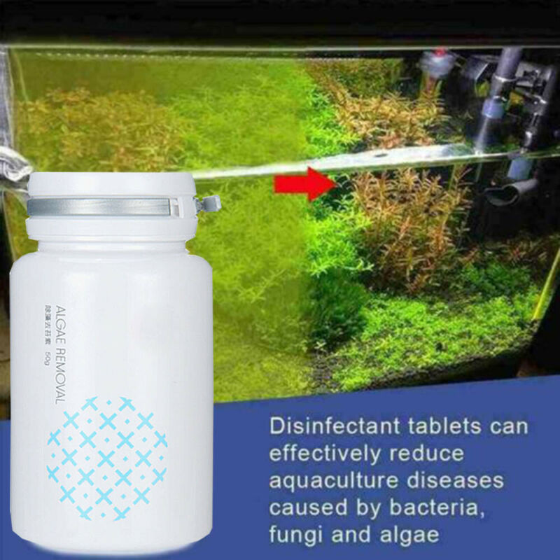 Crystalclear Algae Repellent Agent Tank Moss Remover Aquarium Algaecide W/spoon~